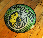 INAUGURAL GILLCO™ APACHE BEER PORCELAIN REVERSE ON GLASS (ROG) GLOBES