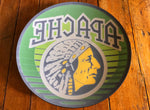 INAUGURAL GILLCO™ APACHE BEER PORCELAIN REVERSE ON GLASS (ROG) GLOBES
