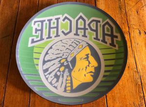 INAUGURAL GILLCO™ APACHE BEER PORCELAIN REVERSE ON GLASS (ROG) GLOBES