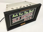 OLD EMPIRE BEER CRYSTAL MANUFACTURING ILLUMINATED SIGN
