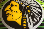 INAUGURAL GILLCO™ APACHE BEER PORCELAIN REVERSE ON GLASS (ROG) GLOBES