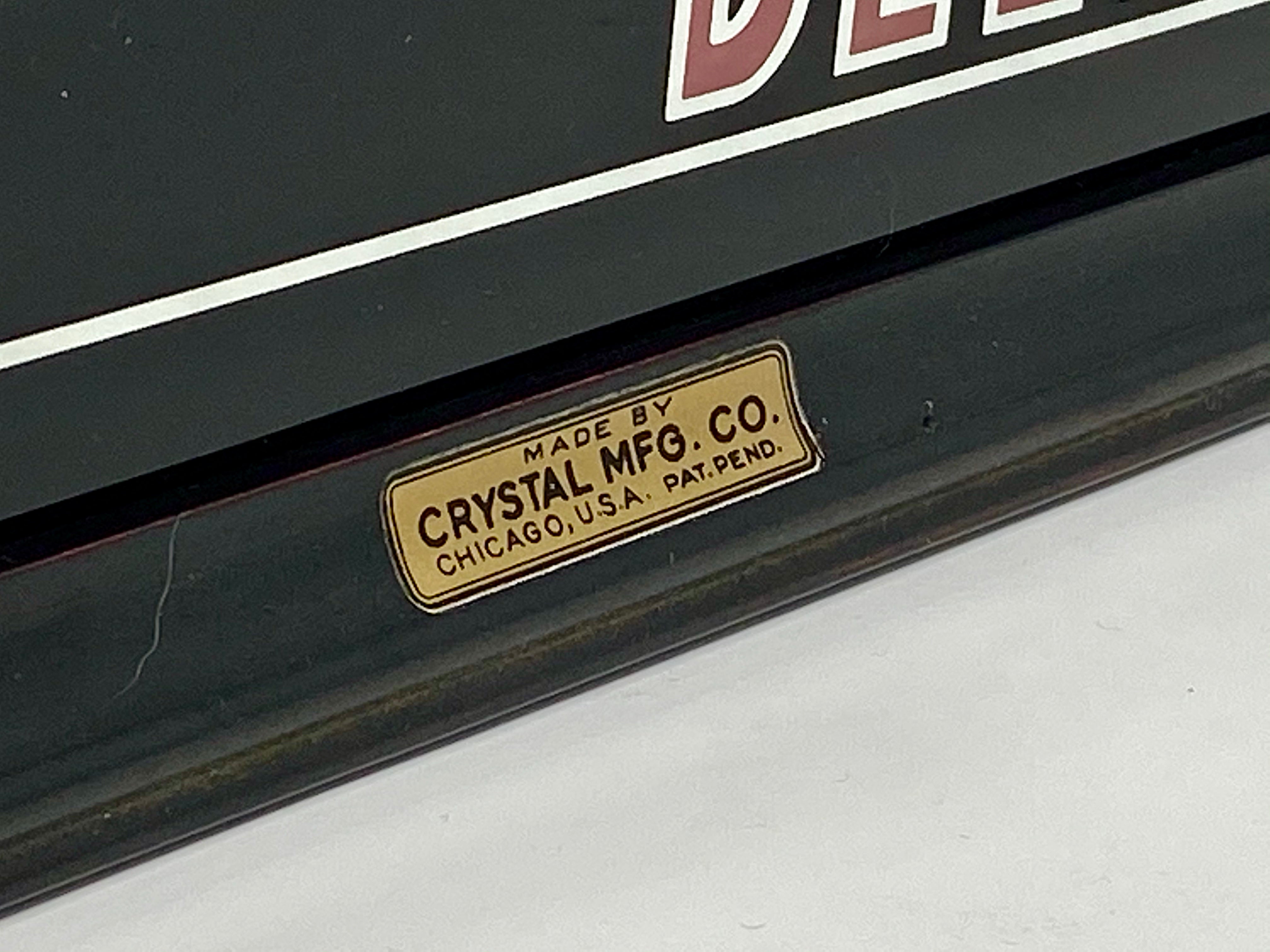 OLD EMPIRE BEER CRYSTAL MANUFACTURING ILLUMINATED SIGN