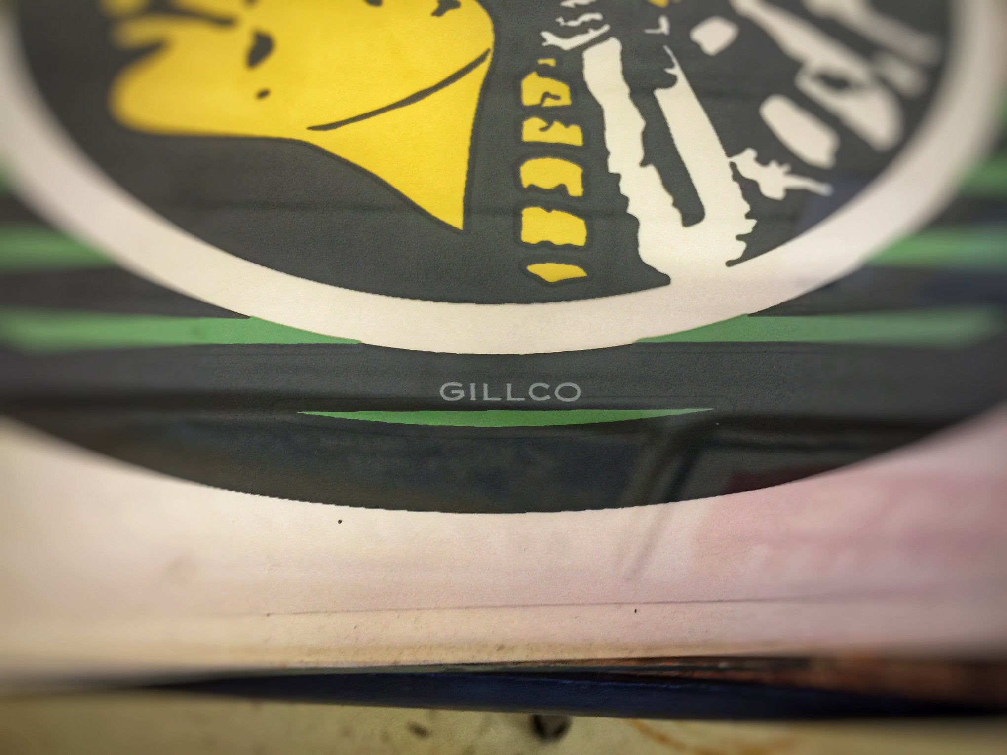 INAUGURAL GILLCO™ APACHE BEER PORCELAIN REVERSE ON GLASS (ROG) GLOBES