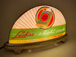 INAUGURAL GILLCO™ LUCKY STRIKES CIGARETTES PORCELAIN REVERSE ON GLASS (ROG) CABLIGHT SIGN