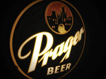 ATLAS PRAGER BEER GILLCO™ PORCELAIN REVERSE ON GLASS (ROG) GLOBES